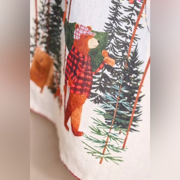 NWOT Anthropologie by Terrain May We Fly Tree Farm Friends Dish Towel - Picture 3 of 11